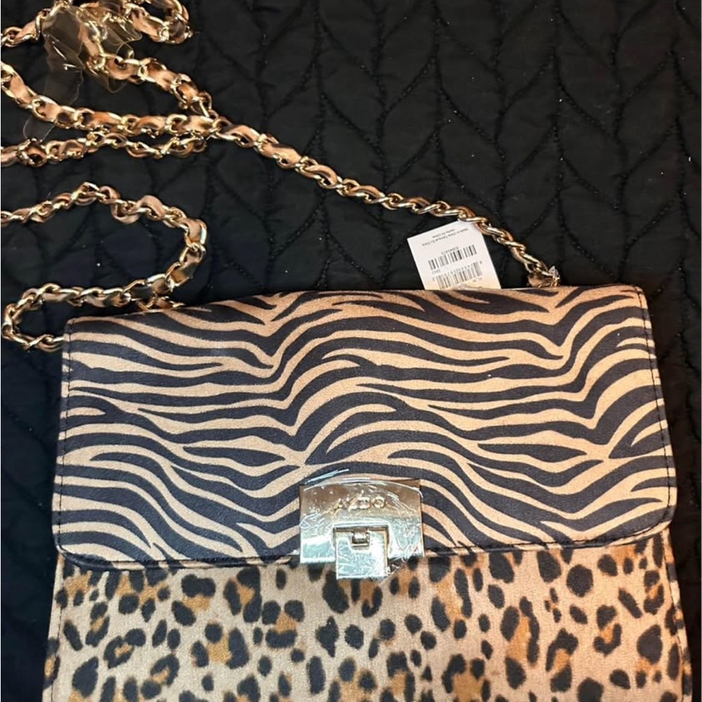 Leopard and Zebra Print Crossbody Bag
